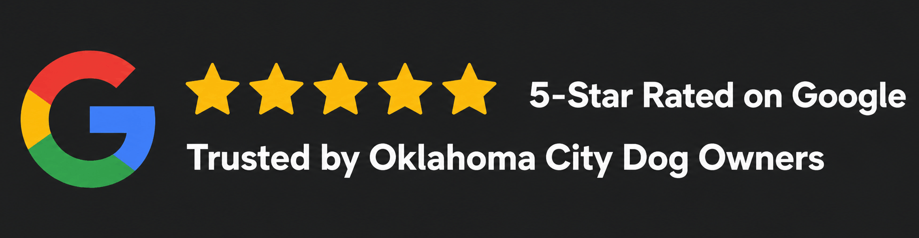 5-Star Rated on Google and trusted by Oklahoma City dog owners for professional dog poop removal services.